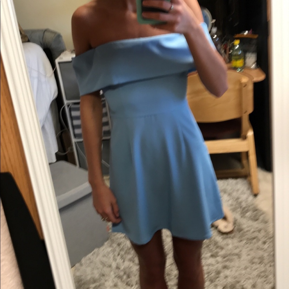 REVOLVE BLUE MINI DRESS